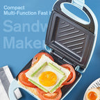 ✨ Compacte Multifunctionele Sandwichmaker – Grill, Bak & Rooster in Minder dan 3 Minuten!