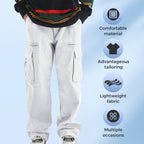 Trendige Loose Fit Hose für Herren mit mehreren Taschen