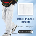 Trendige Loose Fit Hose für Herren mit mehreren Taschen