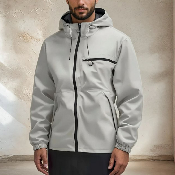 🔥SISTE DAGS SALG - 50 % RABATT⛰️Utendørssport ensfarget jakke for menn