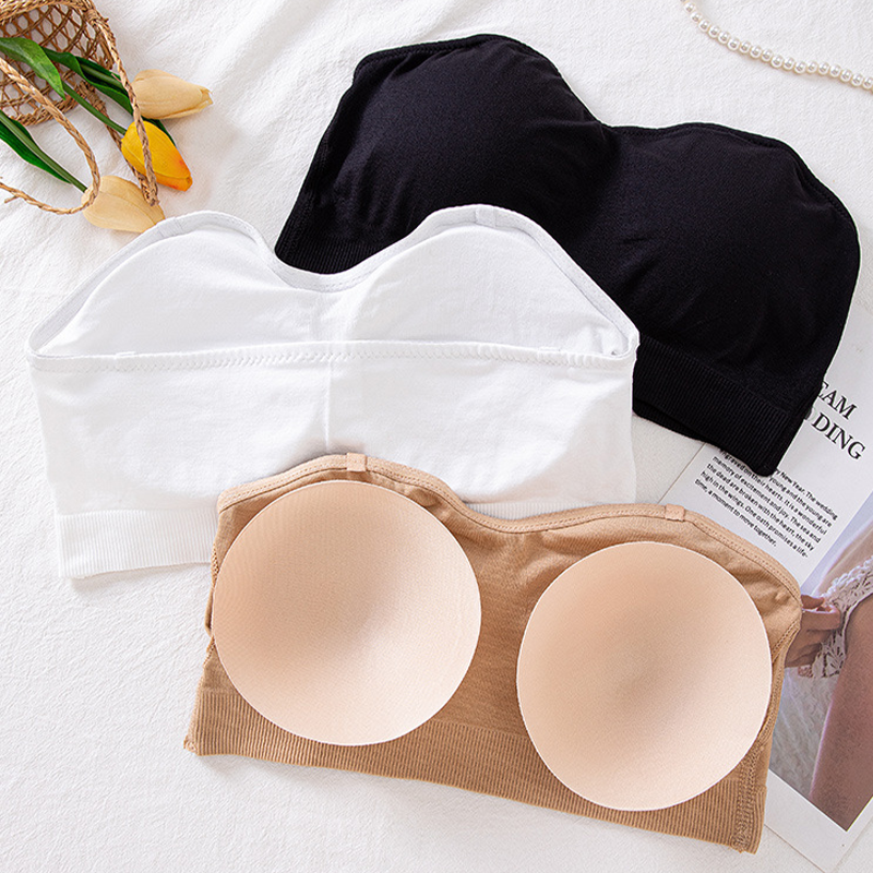 👙Je mehr kaufen, desto mehr sparen.🤍Kabelloser Bandeau-BH für Damen mit abnehmbaren Trägern