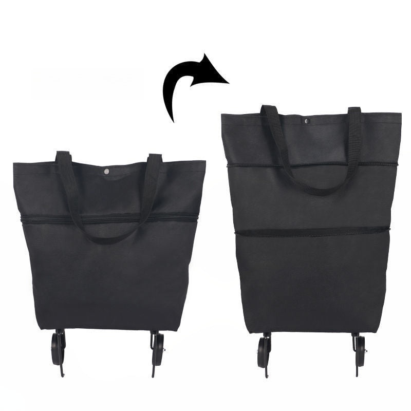 Chariot de courses pliable 2 en 1