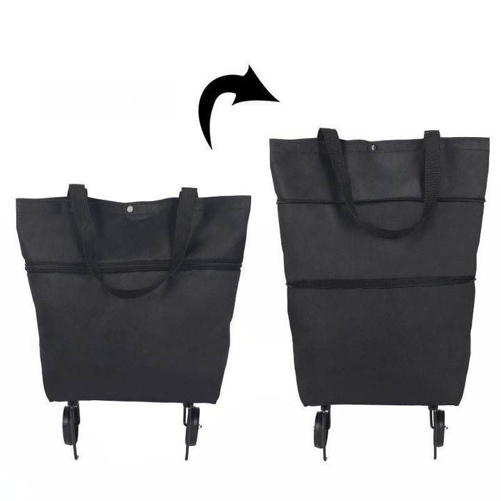 Chariot de courses pliable 2 en 1