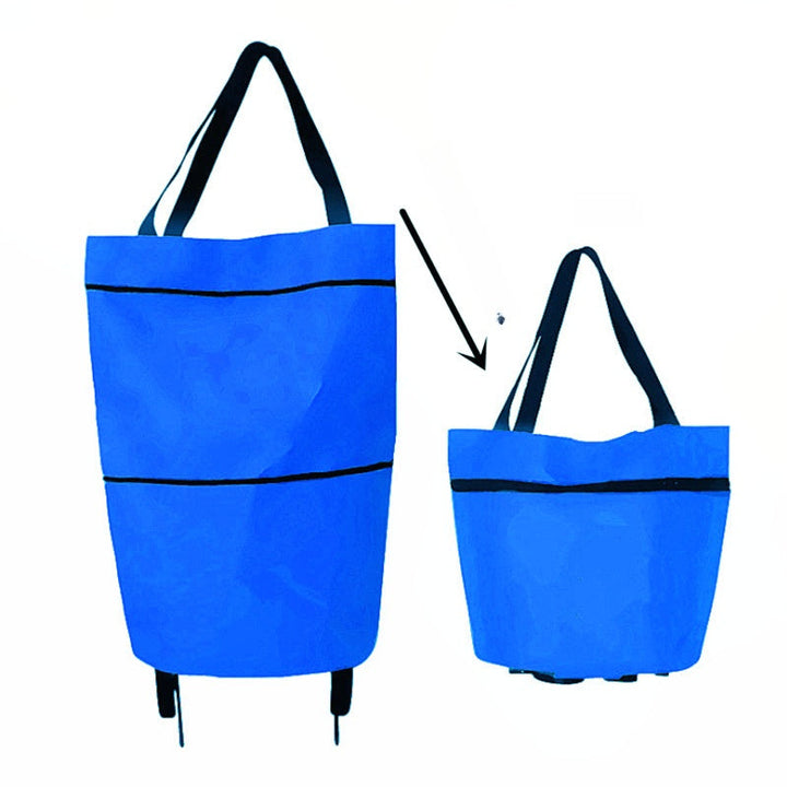 Chariot de courses pliable 2 en 1
