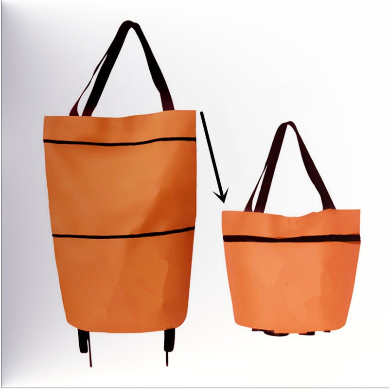 Chariot de courses pliable 2 en 1