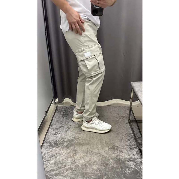 Solid Casual Cargo-bukser for menn