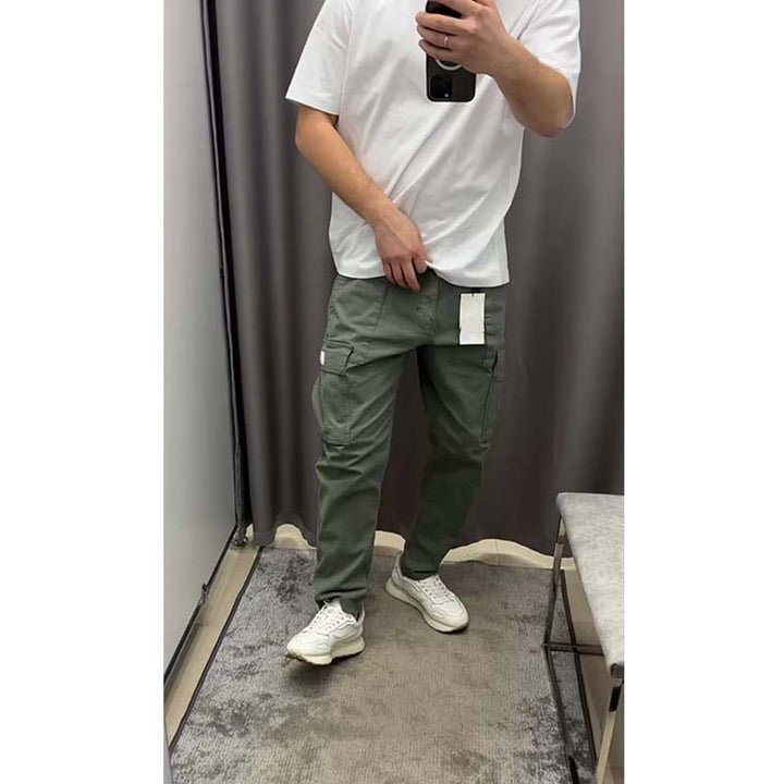 Solid Casual Cargo-bukser for menn