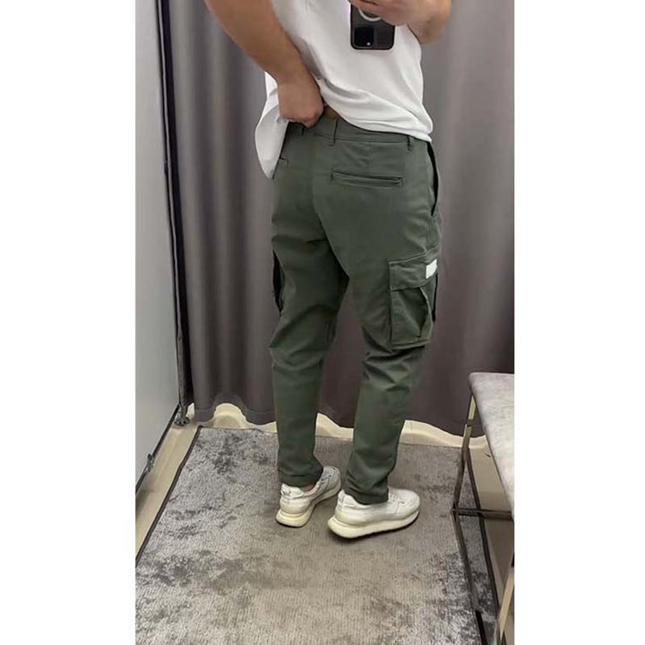 Solid Casual Cargo-bukser for menn
