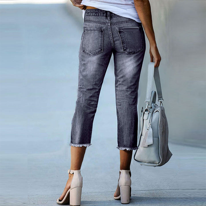 Women’s Timeless High-Waist Jeans 👖💼 – Skin-Friendly Wrinkle-Resistant Fabric, Slimming Fit &amp; Long-Leg Effect, Elegant for Office &amp; Daily