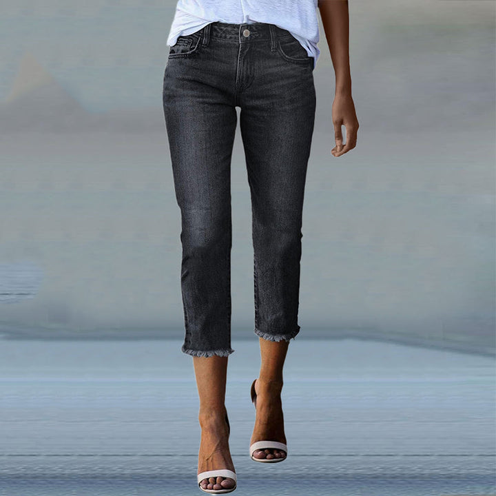 Women’s Timeless High-Waist Jeans 👖💼 – Skin-Friendly Wrinkle-Resistant Fabric, Slimming Fit &amp; Long-Leg Effect, Elegant for Office &amp; Daily