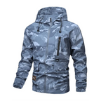 Men's Camouflage Hooded Jacket with Multi-Pocket