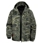 Men's Camouflage Hooded Jacket with Multi-Pocket