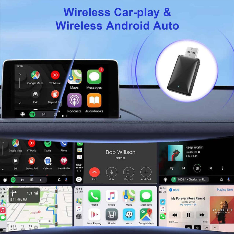 🔥🍳Tidsbegrenset rabatt🔥Trådløs CarPlay-boks med USB-port