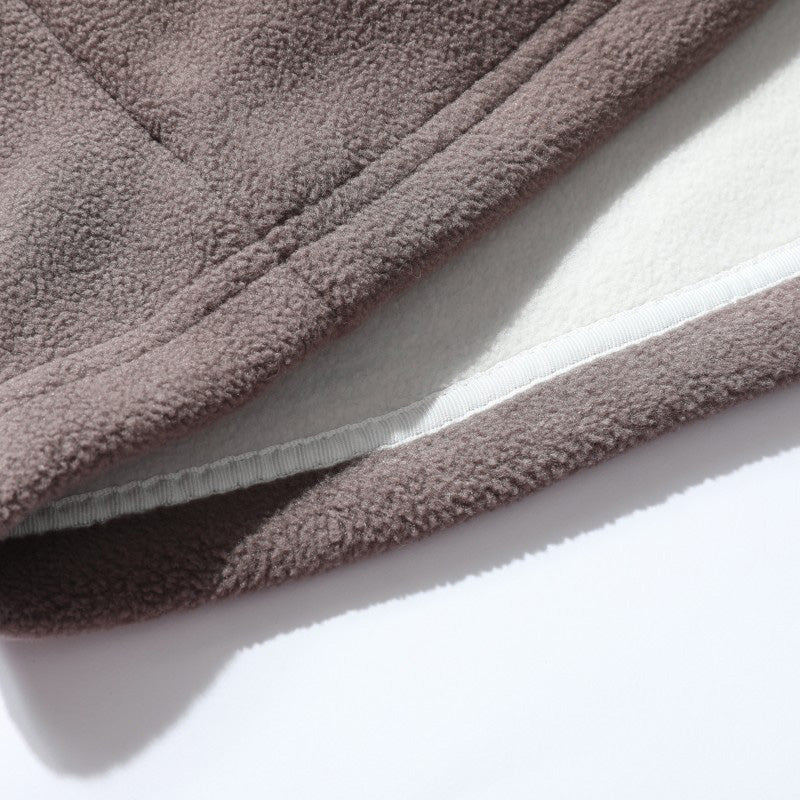 [Best Gift For Him] Men's Double-Faced Faux Fleece Warm Hooded Jacket