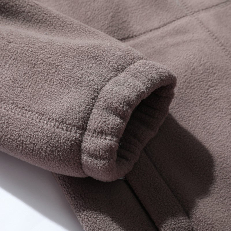 [Best Gift For Him] Men's Double-Faced Faux Fleece Warm Hooded Jacket