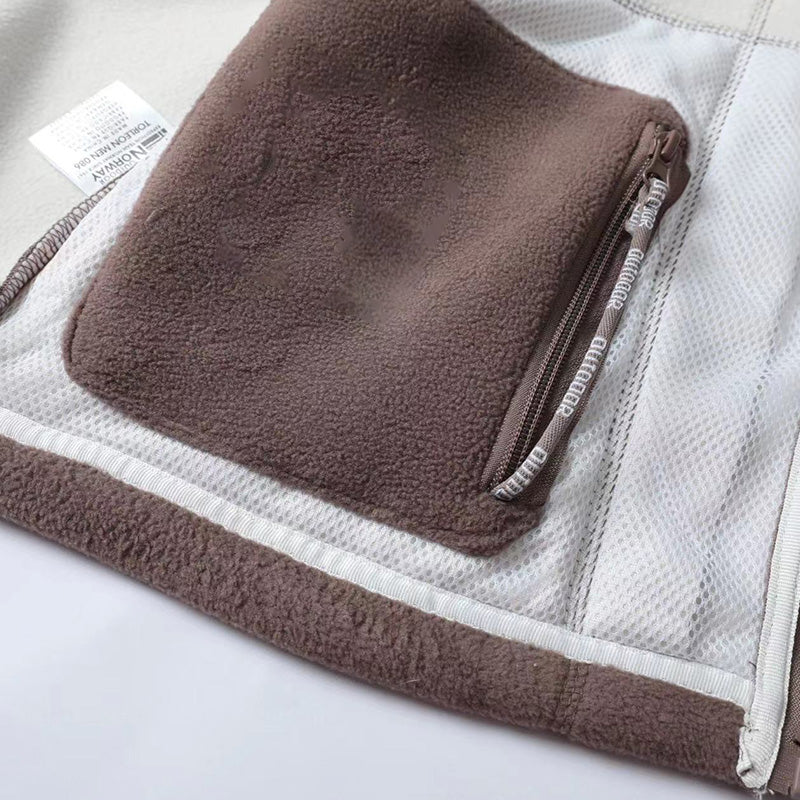 [Best Gift For Him] Men's Double-Faced Faux Fleece Warm Hooded Jacket