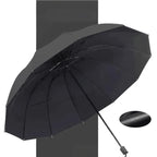 ☔12-Rib Large Foldable Windproof Umbrella