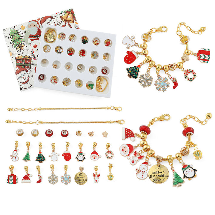 🎅Christmas Gift idea 50%OFF -🎁DIY Christmas Advent Calendar Bracelets Set