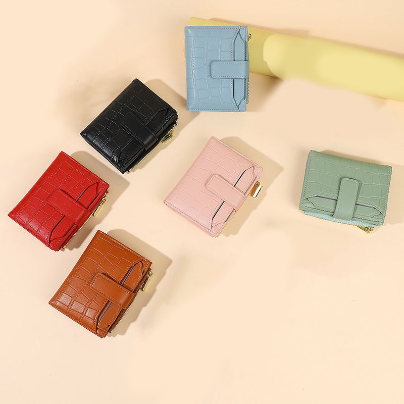 👛 50% OFF NOW! 💖 Women's Compact Solid Color Wallet - Slim Design with Multiple Card Slots, RFID Protection & Coin Pocket 🌸📦