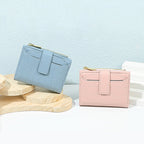 👛 50% OFF NOW! 💖 Women's Compact Solid Color Wallet - Slim Design with Multiple Card Slots, RFID Protection & Coin Pocket 🌸📦