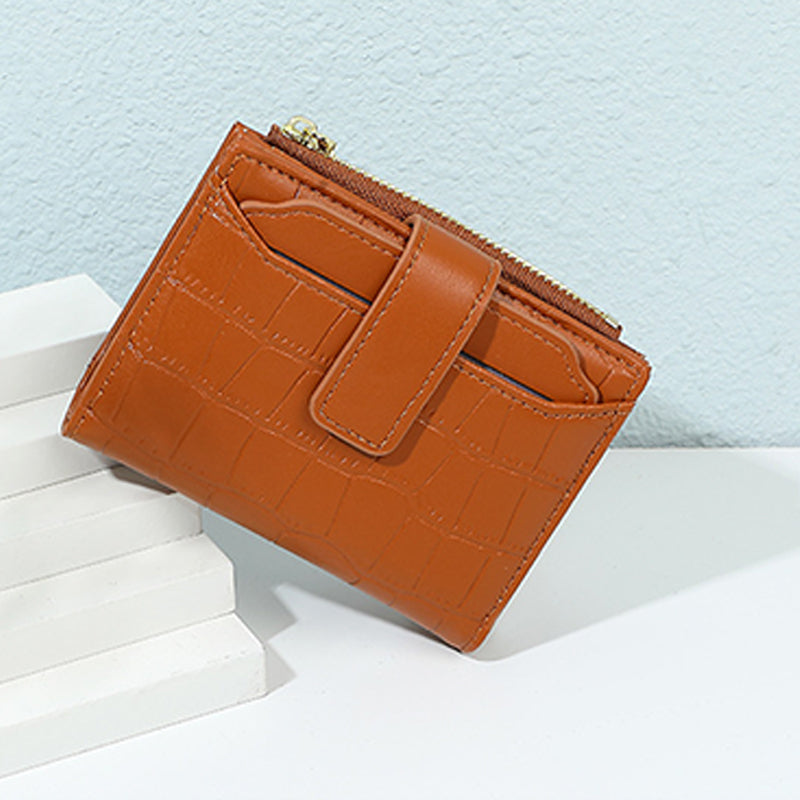 👛 50% OFF NOW! 💖 Women's Compact Solid Color Wallet - Slim Design with Multiple Card Slots, RFID Protection & Coin Pocket 🌸📦