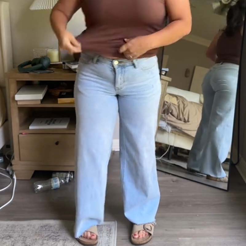 🔥 PROMOCIÓN DE ÚLTIMO DÍA - 50% DE DESCUENTO 🔥 Pantalones vaqueros de mujer de talle alto y pierna recta estilo vintage.