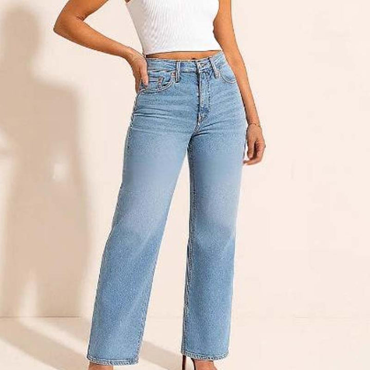 🔥 PROMOCIÓN DE ÚLTIMO DÍA - 50% DE DESCUENTO 🔥 Pantalones vaqueros de mujer de talle alto y pierna recta estilo vintage.