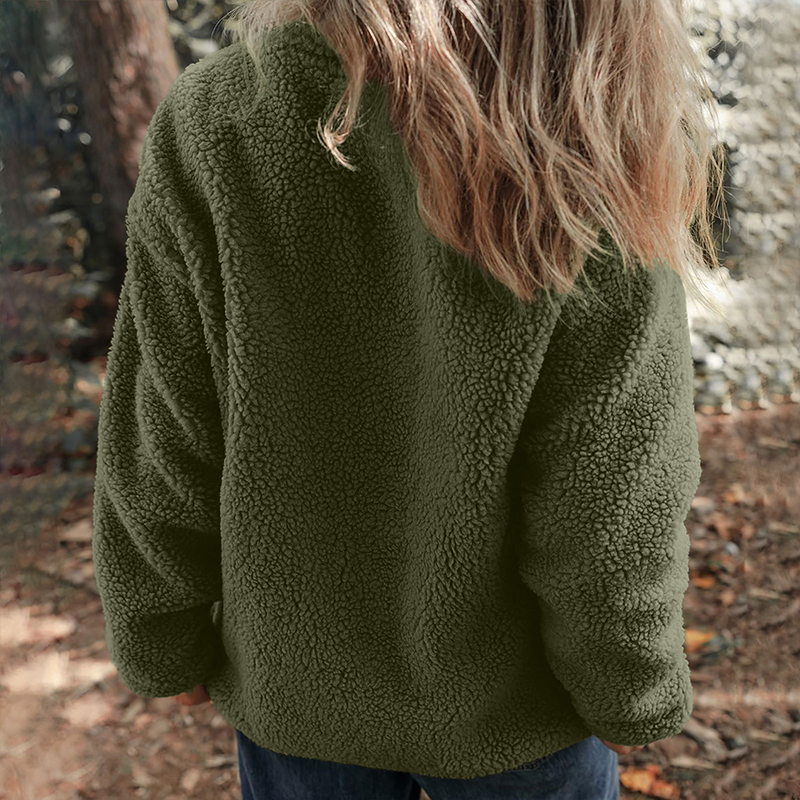 🎉Winter Hot Sale 50% Off🌹Women’s Warm Zip-Up Coat with Chest Pocket