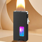 🔥Limited quantity, while stocks last🔥 Wide Flame Butane Lighter with LED Window & Shake Ignition