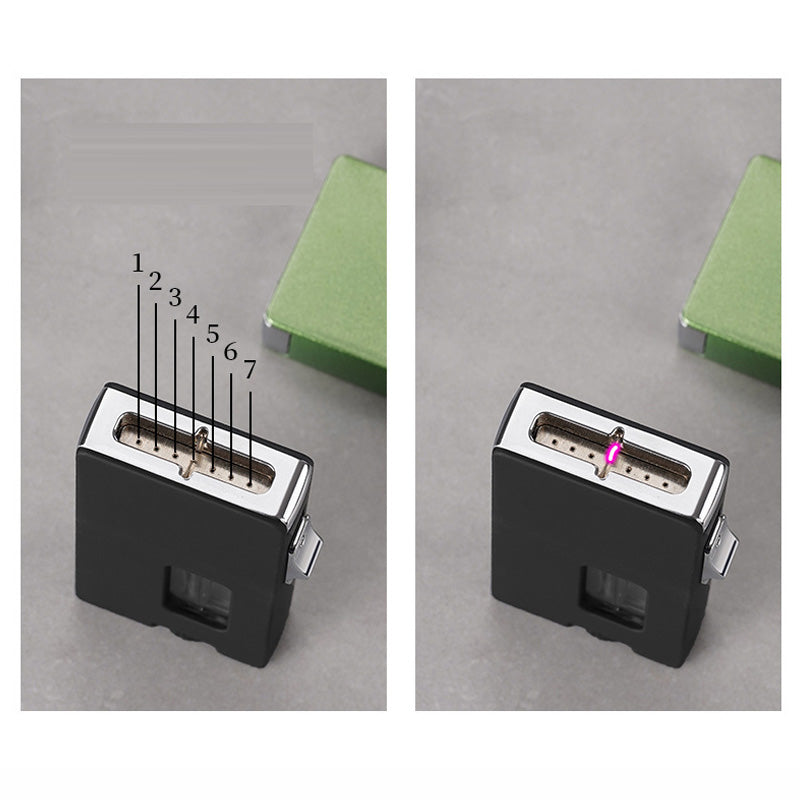 🔥Limited quantity, while stocks last🔥 Wide Flame Butane Lighter with LED Window & Shake Ignition