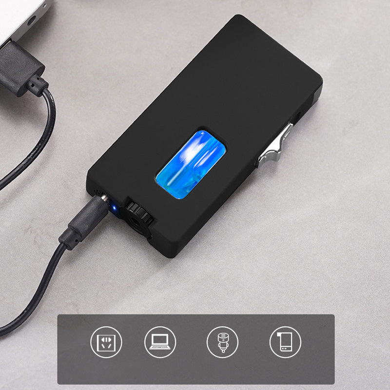 🔥Limited quantity, while stocks last🔥 Wide Flame Butane Lighter with LED Window & Shake Ignition