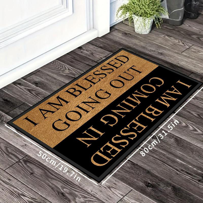Funny Text Print Welcome Doormat