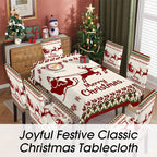 🦌Christmas Early Bird Special🎄Joyful Festive Classic Christmas Tablecloth