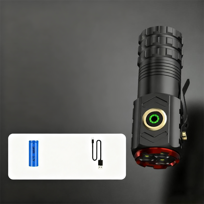 Mini Portable Flashlight with Rechargeable Battery