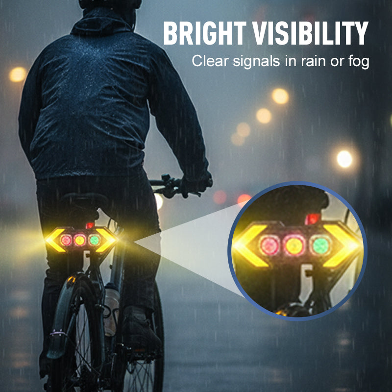 Kit de luces traseras de señal de giro inalámbrica para bicicleta