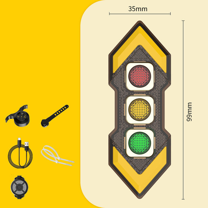 Kit de luces traseras de señal de giro inalámbrica para bicicleta