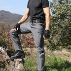 Men's Solid Color Slim-fit Cargo Pants for Spring and Autumn