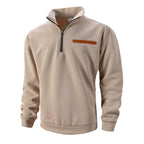 Men's Stylish Half Zip Long Sleeve Tops