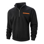 Men's Stylish Half Zip Long Sleeve Tops