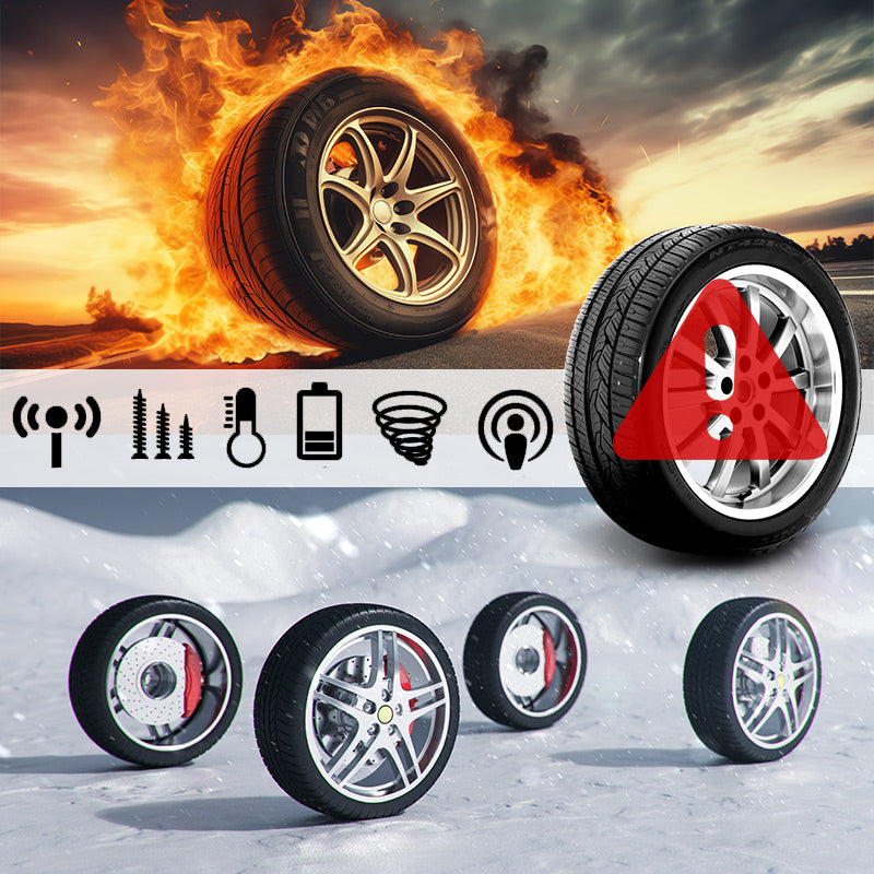 🔥Solcelledrevet dekktrykksmåler i sanntid for firehjulsskjerm