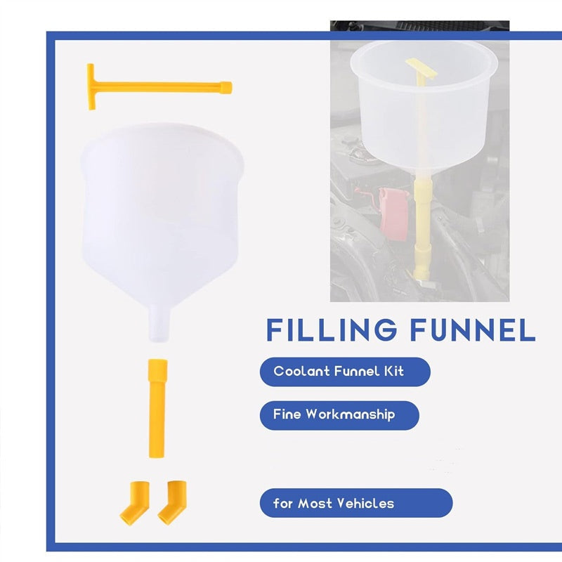 15PCS No-Spill Coolant Funnel Kit for Vehicles