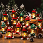 🎅Early Christmas Sale 50% OFF🎄Christmas Decoration Mini Snowman Lantern with Hats and Scarves