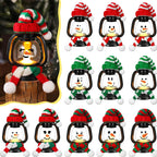 🎅Early Christmas Sale 50% OFF🎄Christmas Decoration Mini Snowman Lantern with Hats and Scarves