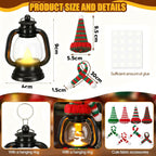 🎅Early Christmas Sale 50% OFF🎄Christmas Decoration Mini Snowman Lantern with Hats and Scarves