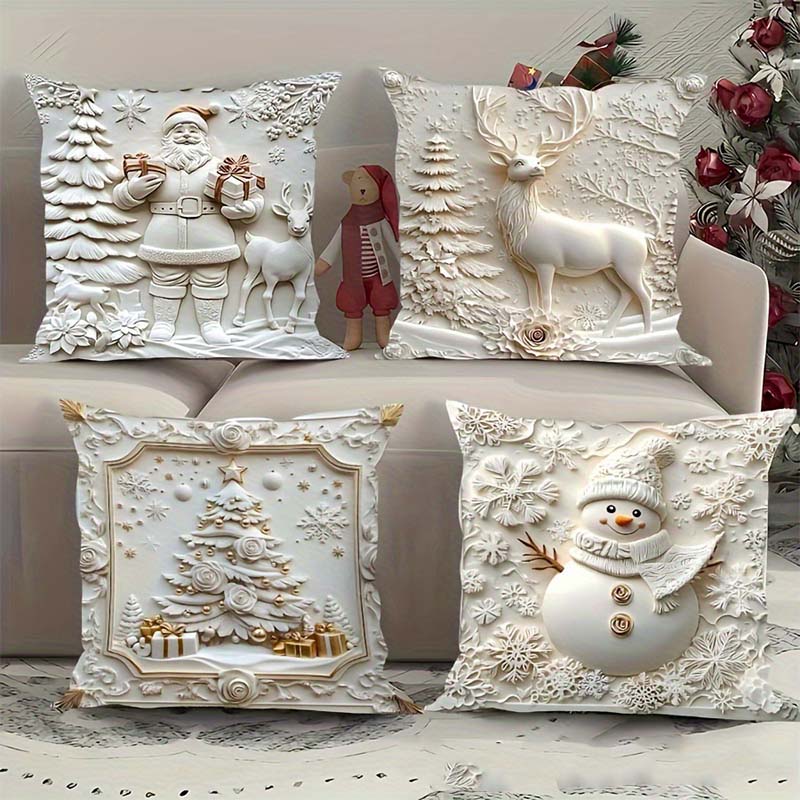 🎅🏻✨Christmas Sale 50% OFF!!🎁Elegant Christmas Decorative Pillow Covers