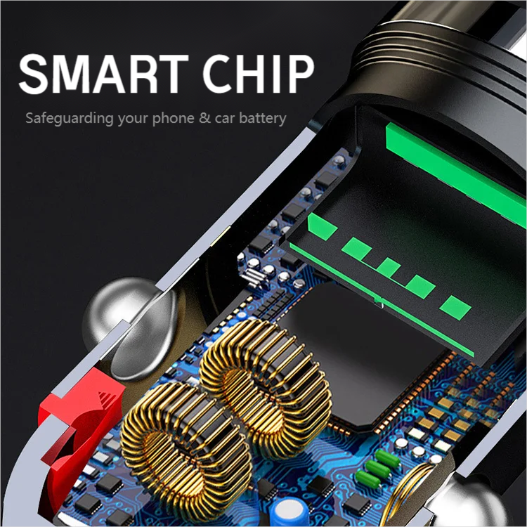 2-Port Compact Fast Charger for Car