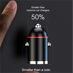 2-Port Compact Fast Charger for Car