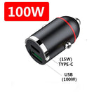 2-Port Compact Fast Charger for Car