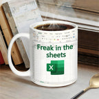 Humorous Excel Spreadsheet Mug