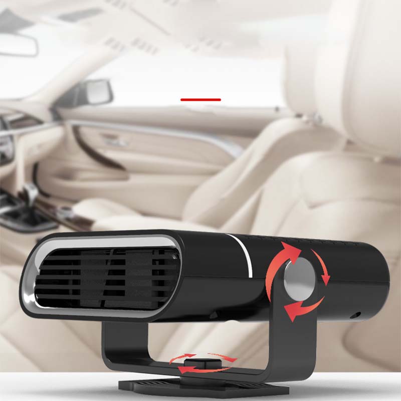 🚗🔥 2-in-1 Portable Car Heater &amp; Fan - 360° Rotation, Quick Defrost, Heating &amp; Cooling, Ultra-Quiet &amp; Lightweight for All Seasons!